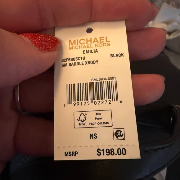 Michael Kors Emilia Small Saddle Crossbody Bag - Picture 5 of 5